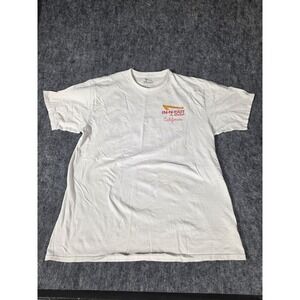 In-N-Out Burger T Shirt Mens XL White Sunset Classic Cars Drive-In Graphic Tee